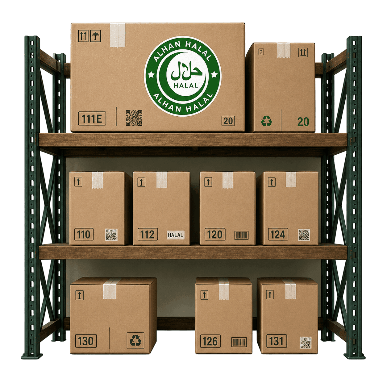 Halal-compliant warehouse storage